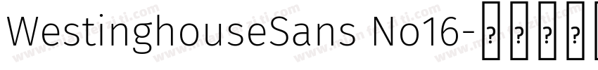 WestinghouseSans No16字体转换